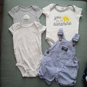 Lot of 4 baby outfits